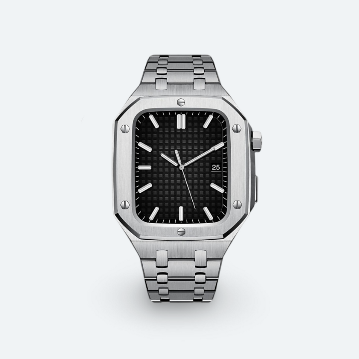 Stainless Steel Apple Watch Case and Strap
