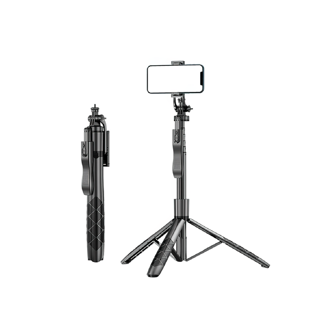 360° Panoramic Handheld Tripod Selfie Stick with Remote Control for Mobile Phones