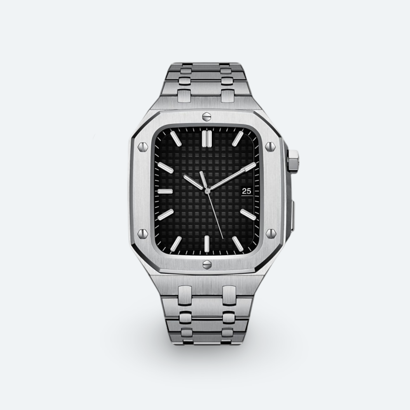 Stainless Steel Apple Watch Case and Strap