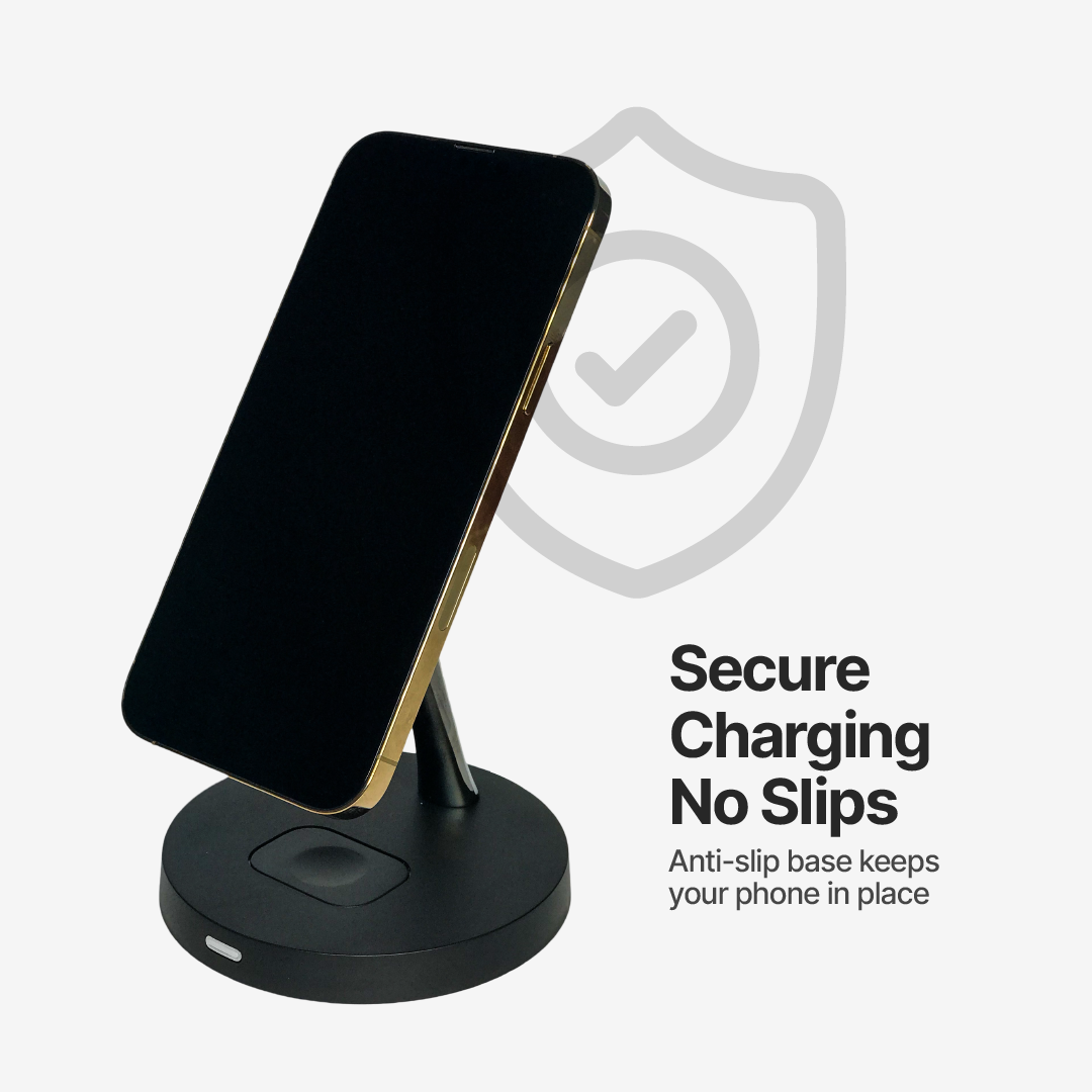 2 in 1 Wireless Charging Station