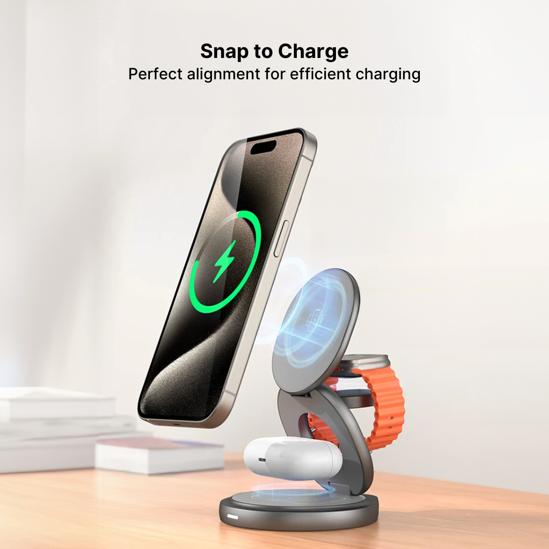 FlexCharge 3-in-1 Magnetic Wireless Charger
