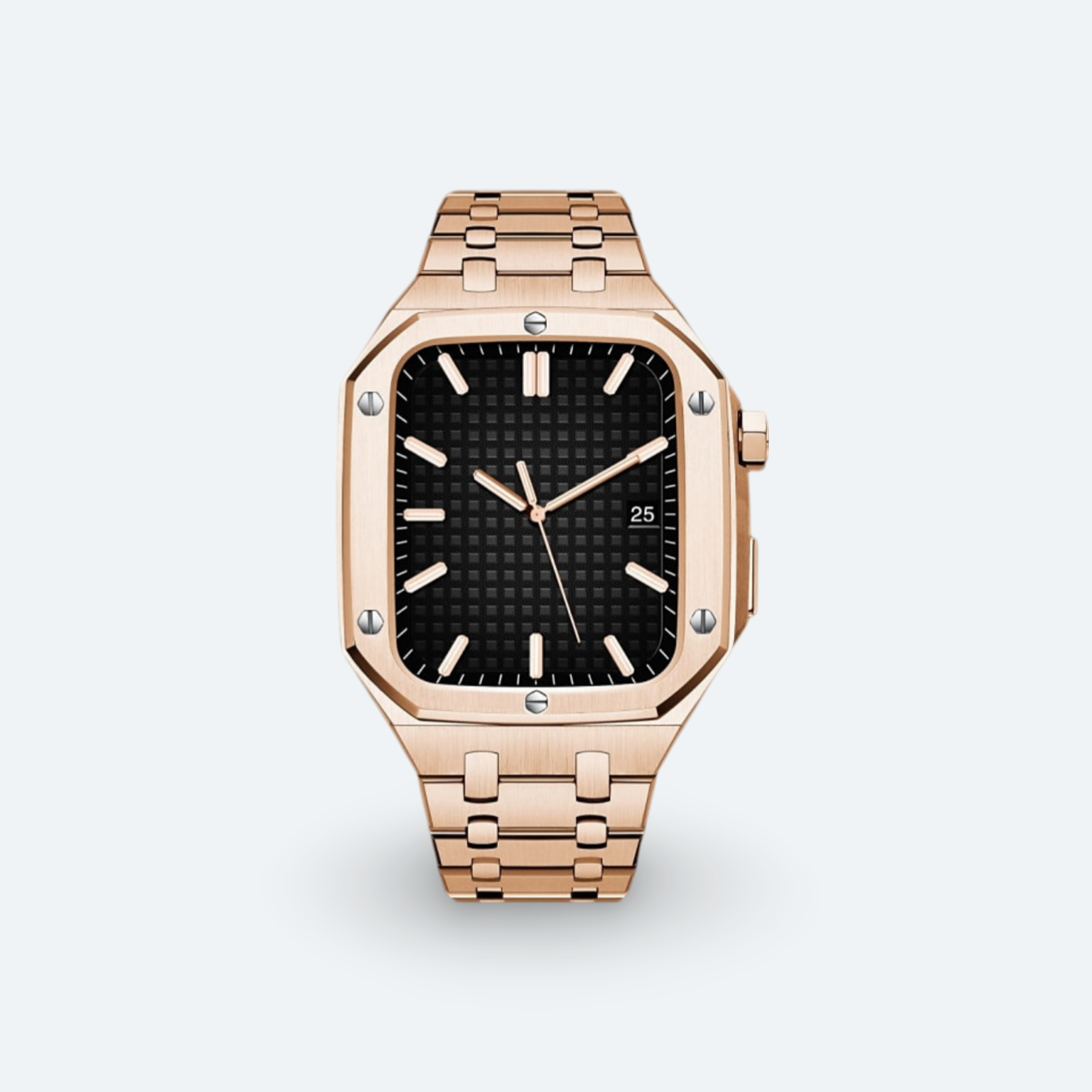 Stainless Steel Apple Watch Case and Strap