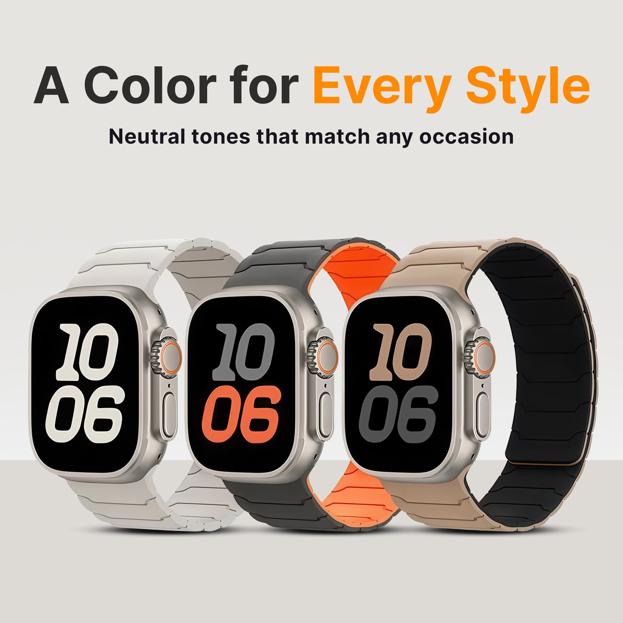 Magnetic Silicone Apple Watch Band