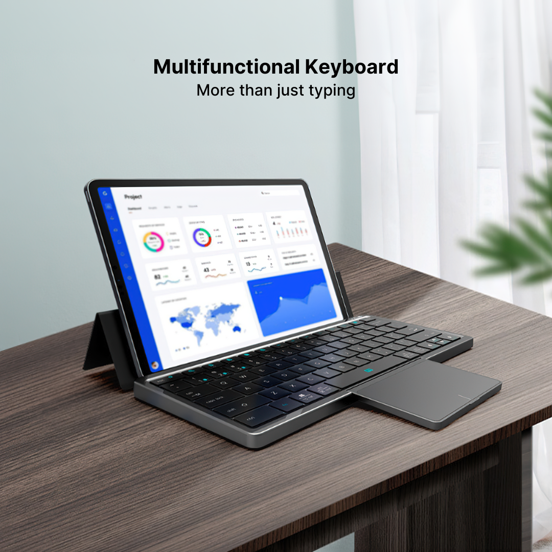 Wireless Portable Keyboard for Tablets and Smartphones