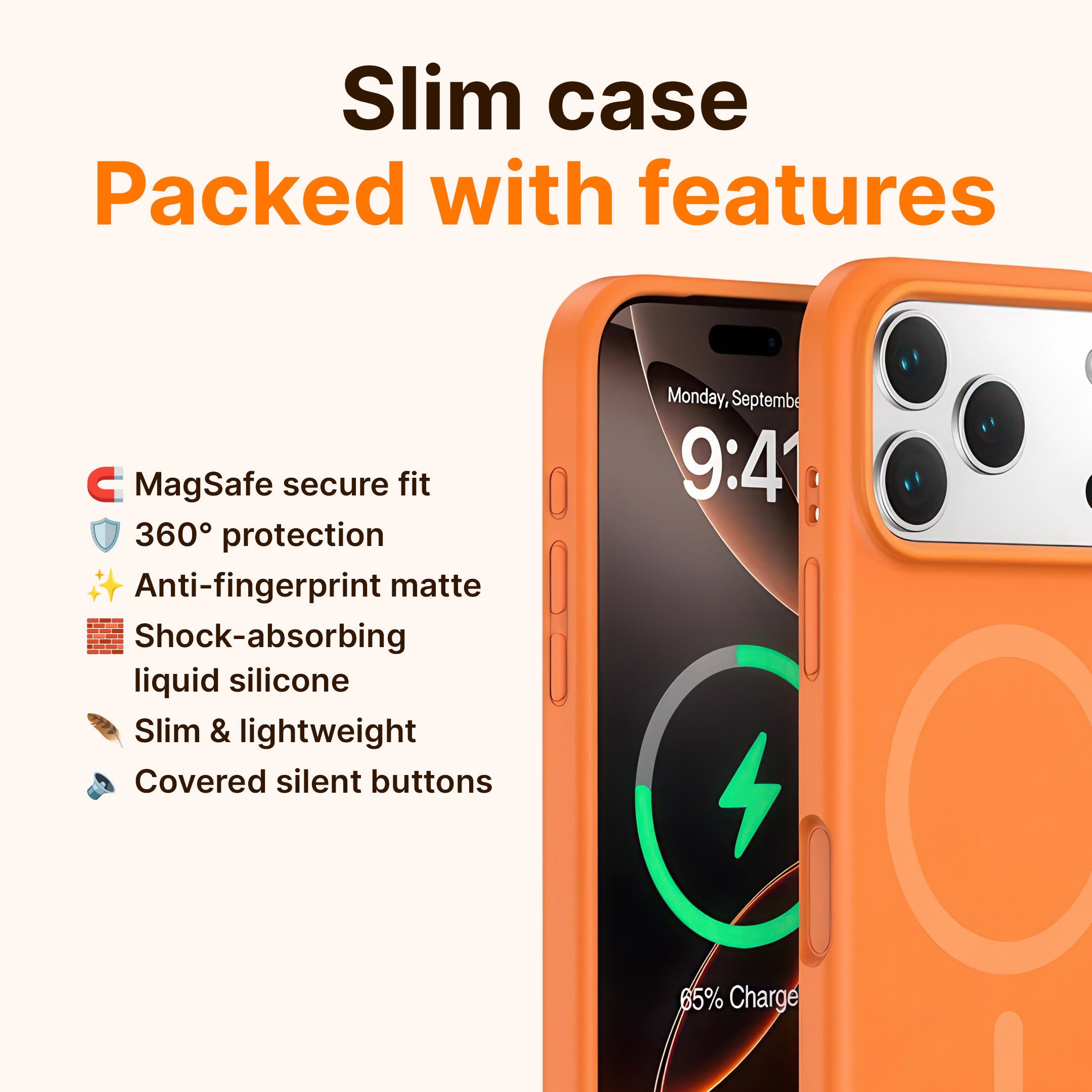 Liquid Silicone MagSafe Compatible iPhone Case