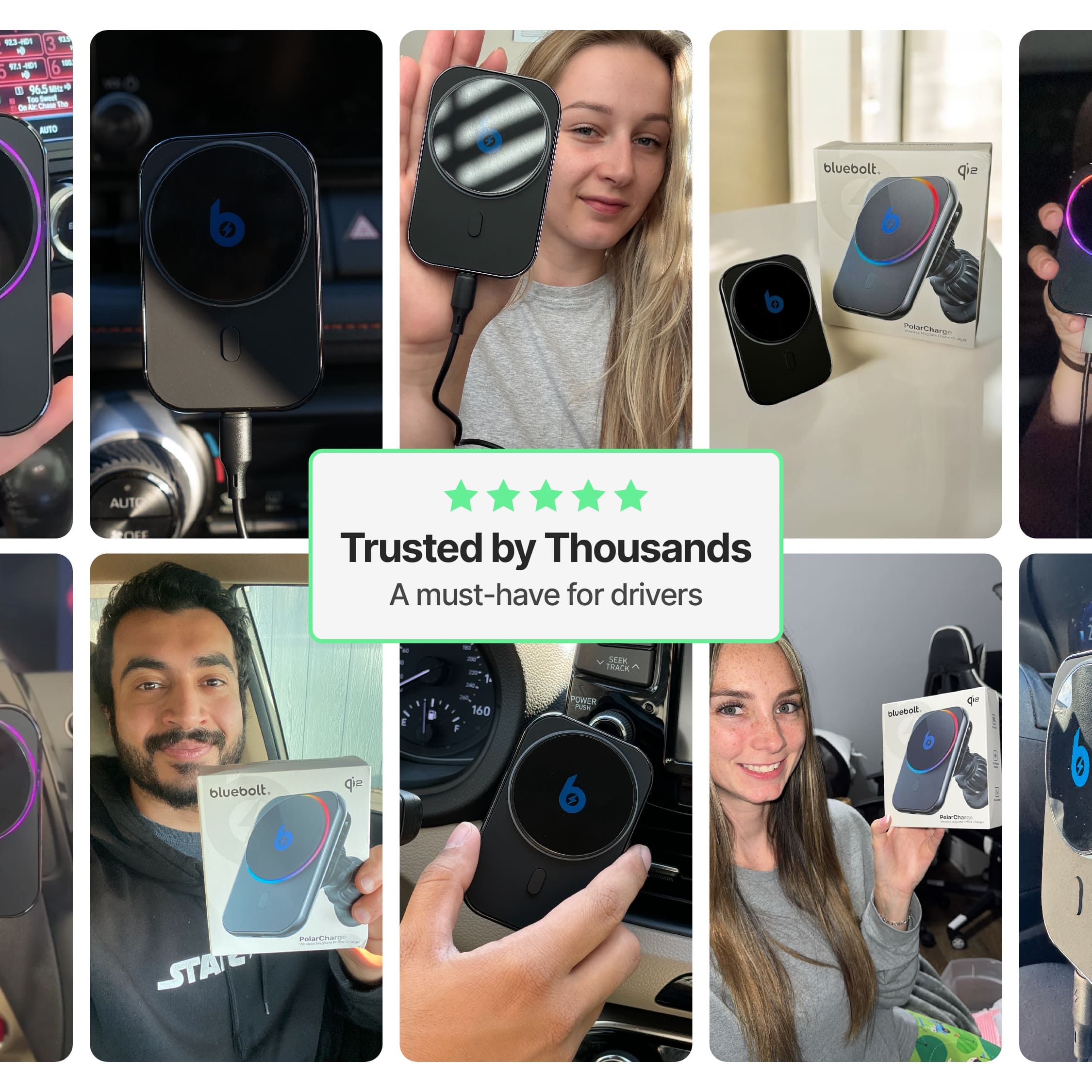 PolarCharge Qi2 Wireless MagSafe Phone Charger