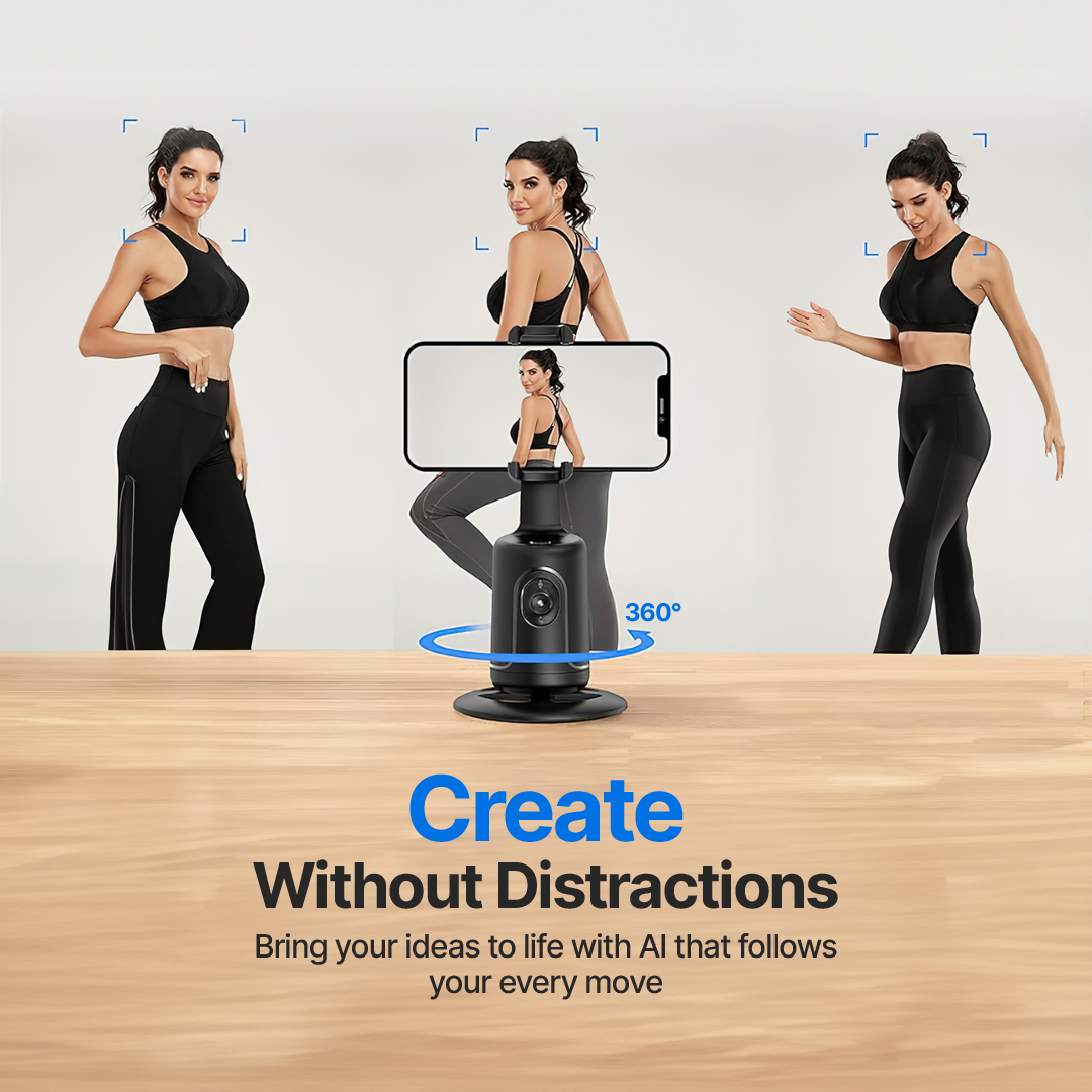 Smart360 AI Motion-Tracking Phone Camera Mount