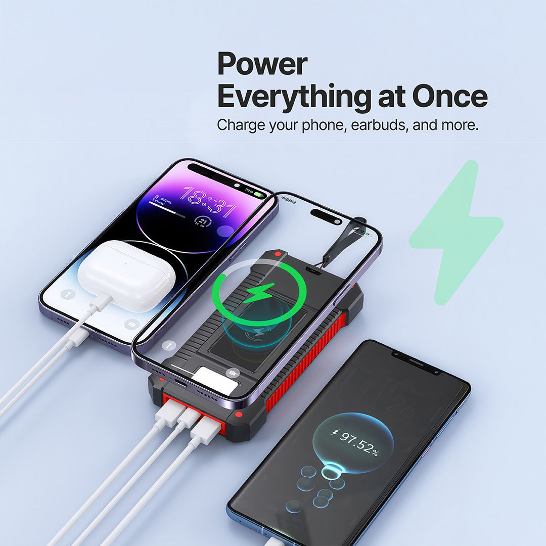 SolaBank Wireless Charging Powerbank 10000mAh